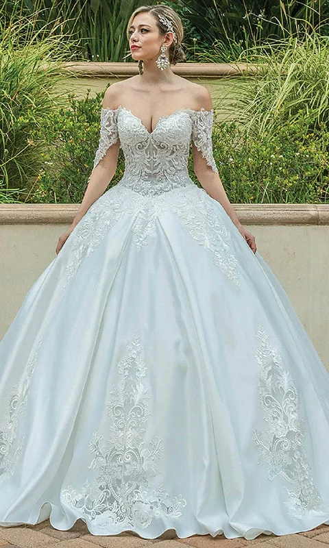 Dancing Queen 0187 - Off-Shoulder Embroidered Ballgown