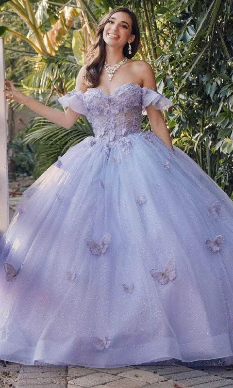 Juliet Dresses JT1448J - Butterfly Appliqued Sweetheart Ballgown