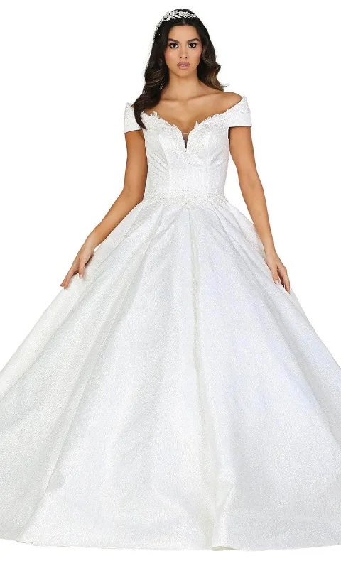 Dancing Queen 0107 - Embroidered Off-Shoulder Ballgown