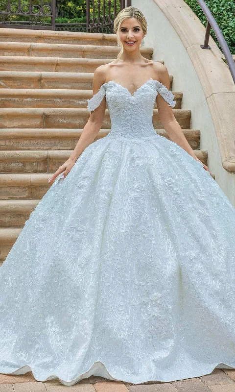 Dancing Queen 0182 - Off-Shoulder Beaded Ballgown