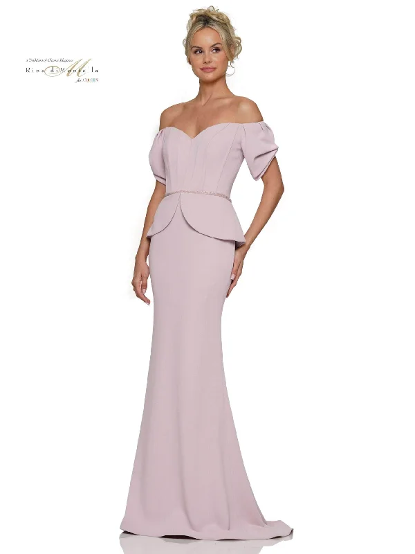 Rina di Montella RD2965 - Puff Sleeve Corset Evening Dress