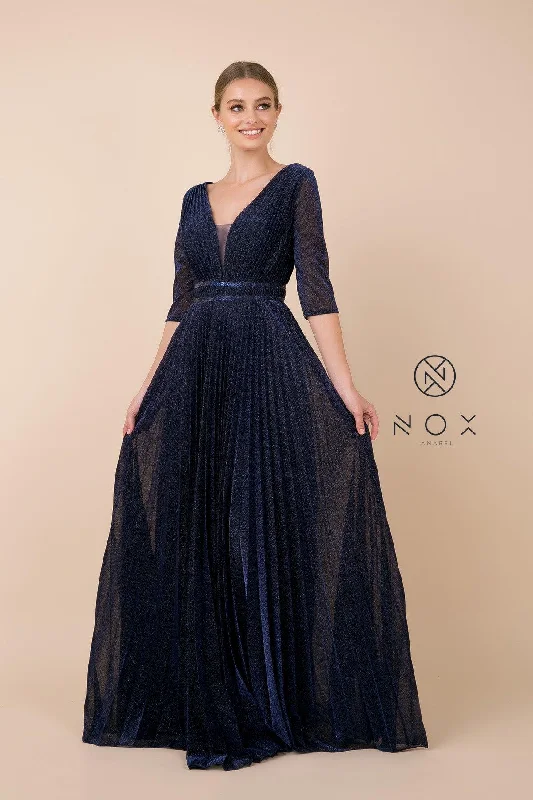 Long Formal Mother of the Bride with Sleeve Dress