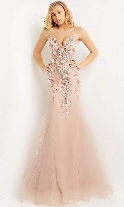 Jovani 05839 - Embellished Mermaid Prom Dress