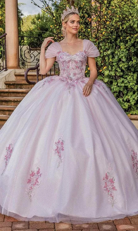 Dancing Queen 1892 - Ruffled Cap Sleeve Ballgown