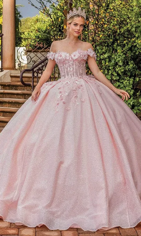 Dancing Queen 1888 - Floral Off Shoulder Ballgown