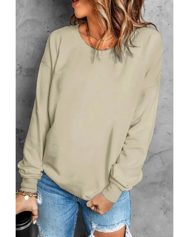 Azura Exchange Plain Crew Neck Pullover Sweatshirt - 2XL