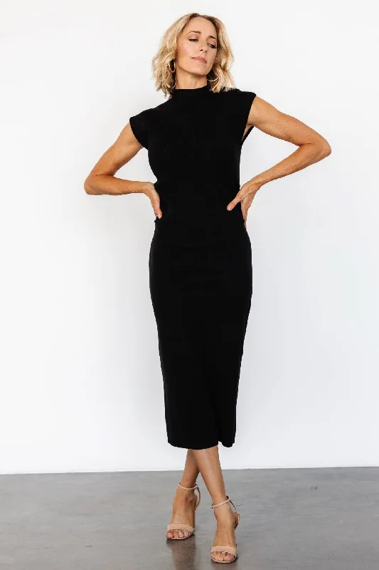 Harriet Midi Dress | Black