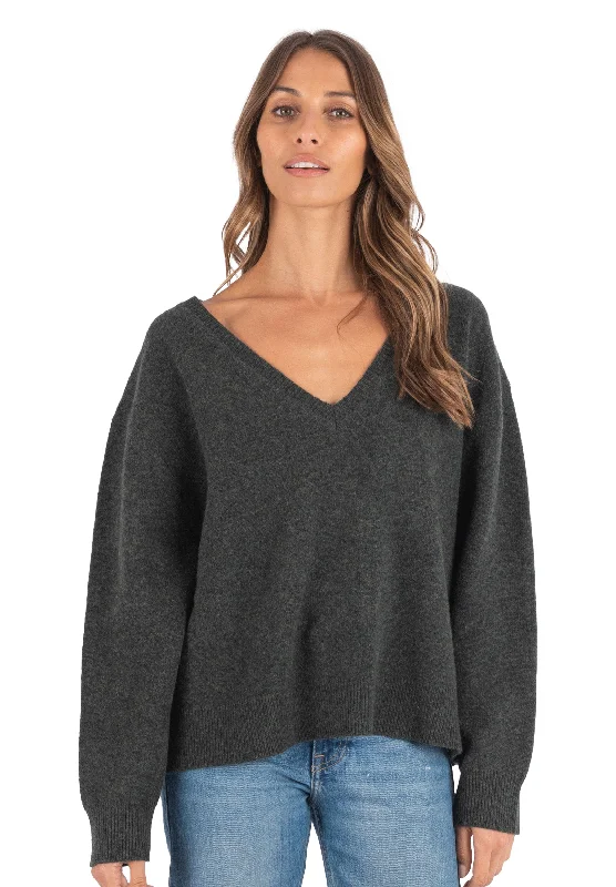 Valentina Green Oversized Merino Wool Sweater