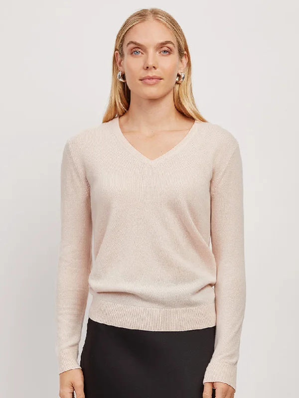 Cashmere Oversized V-Neck Willow Sweater