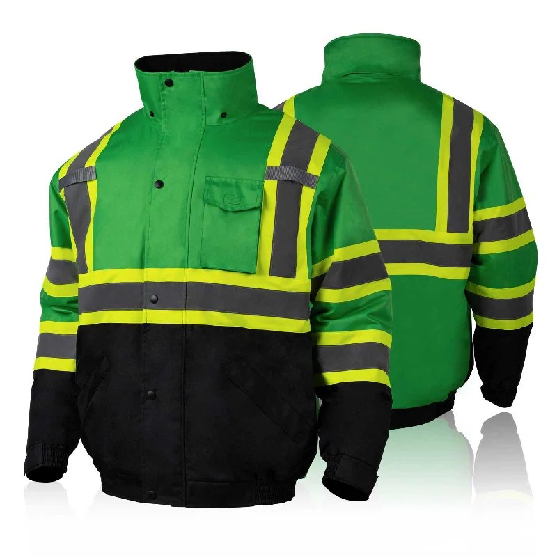 JK47 High Visibility Waterproof Reflective Jacket Outdoor Work Safety Clothing