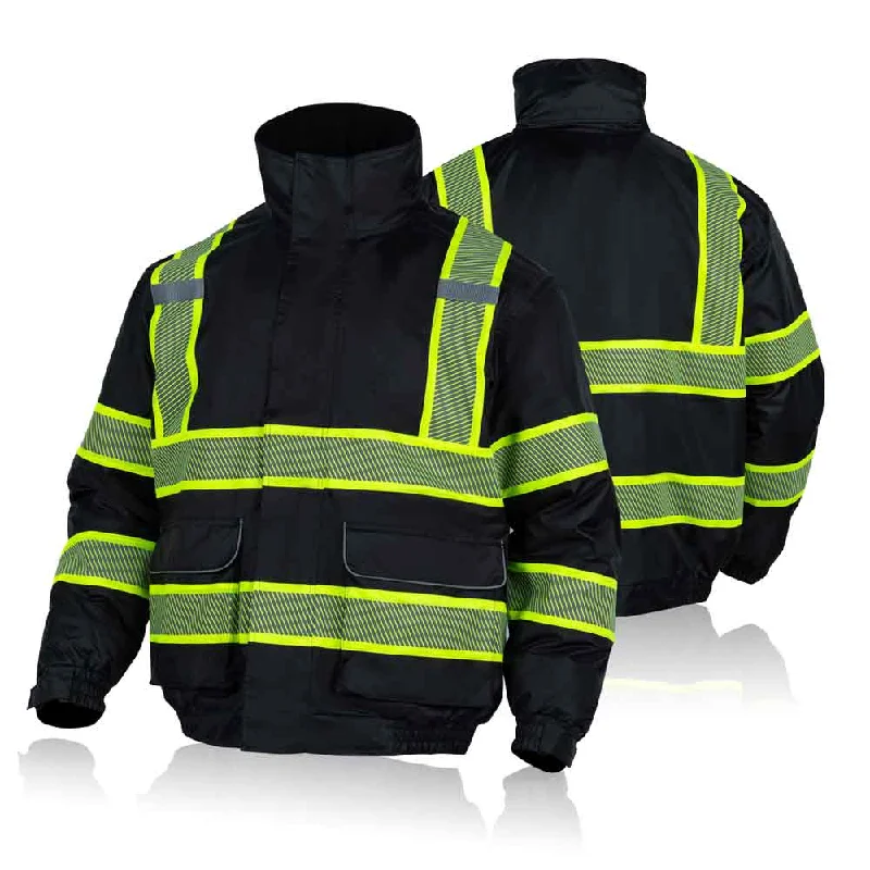 JK50B OSHA Thermal Class 1 Type R Hi Vis Jackets Black