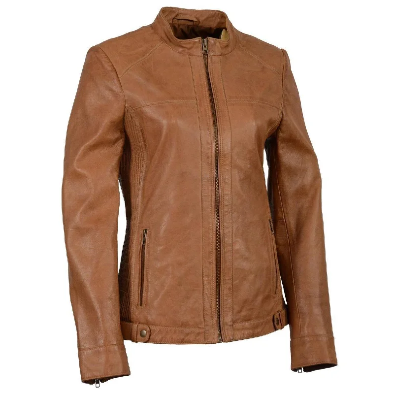 Milwaukee Leather SFL2855 Saddle Women's Zip Front Leather Jacket with