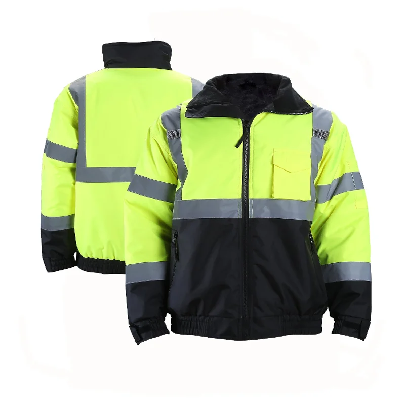 JK44 Type R Class 3 Reflective Waterproof High Visibility Work Jacket