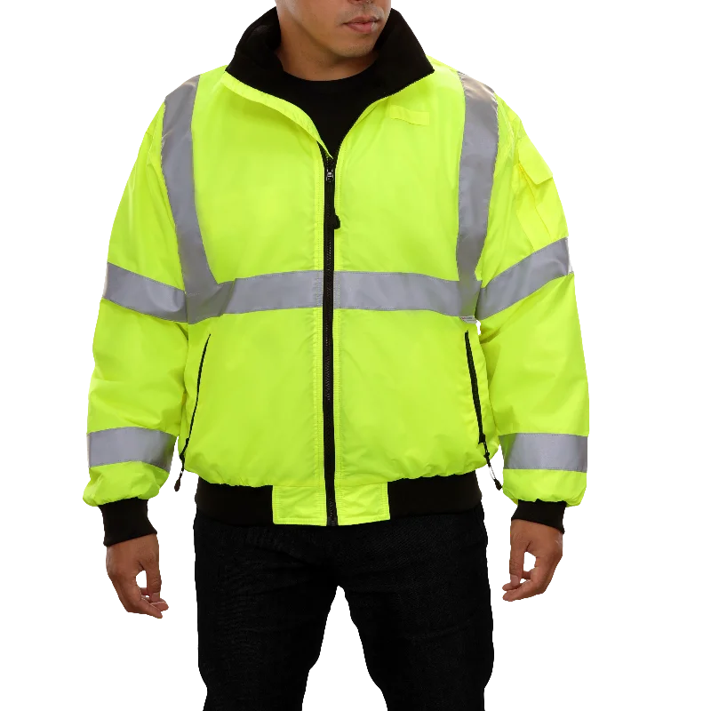 Safety Jacket Hi Vis Jacket 3-Season Water Resistant