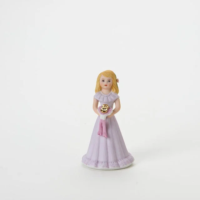 Enesco Growing Up Girls Collection Blonde Age Eight 8 Figurine