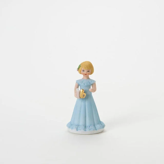 Enesco Growing Up Girls Collection Blonde Age Six 6 Figurine