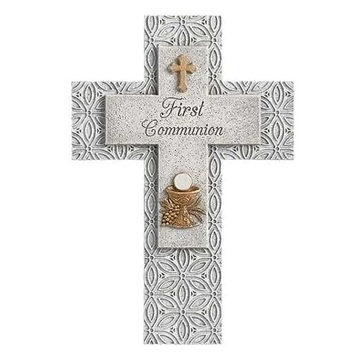 First Communion Wall Cross by Joseph Studio