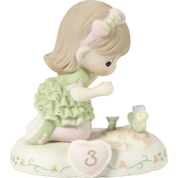 Growing In Grace Age 3 Brunette Girl Figurine