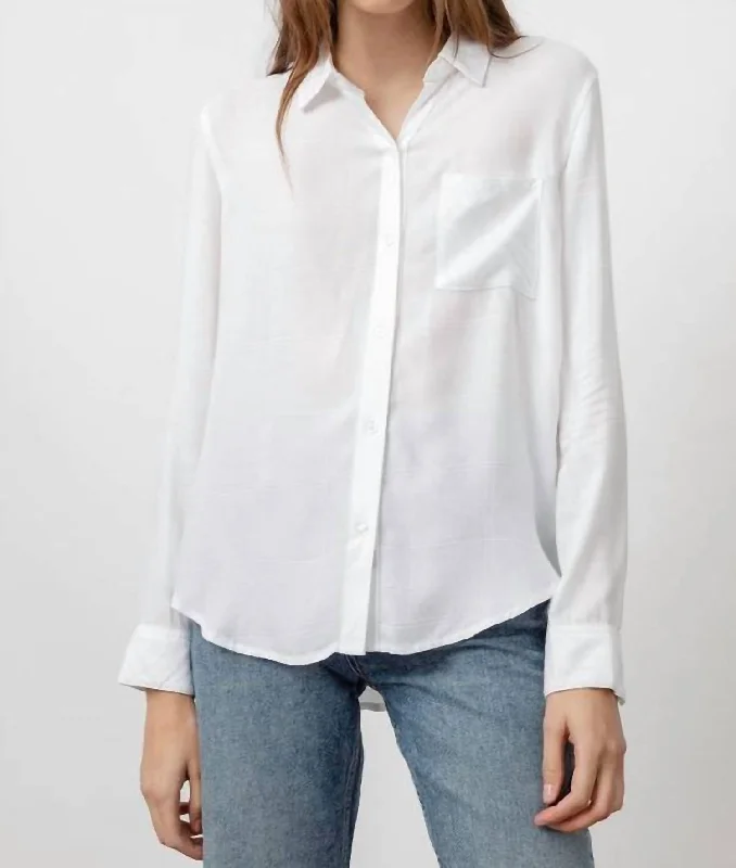 Hunter Shirt In Ivory Check