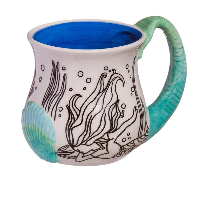 Mermaid Sculpted 14 oz. Mug