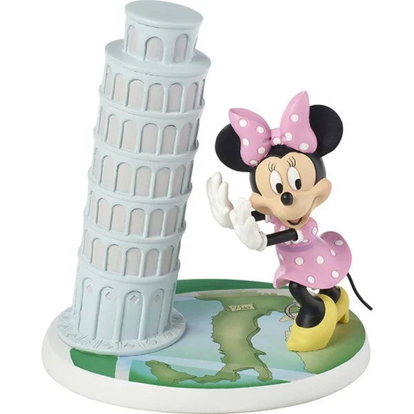 Precious Moments Disney Showcase Minnie Mouse Figurine Minnie Rocks The World: Bellissimo Minnie