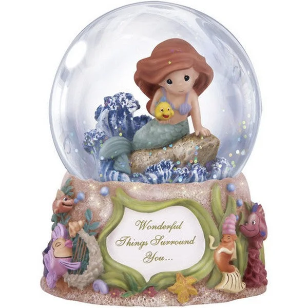 Precious Moments Disney The Little Mermaid Wonderful Things Surround You Musical Snow Globe