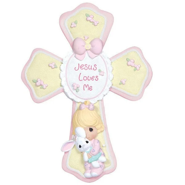 Precious Moments Jesus Loves Me Cross With Stand