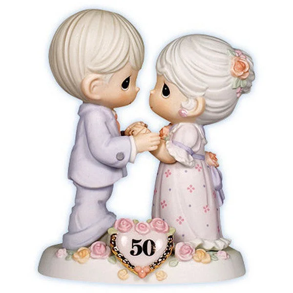 Precious Moments We Share A Love Forever Young 50th Anniversary Figurine