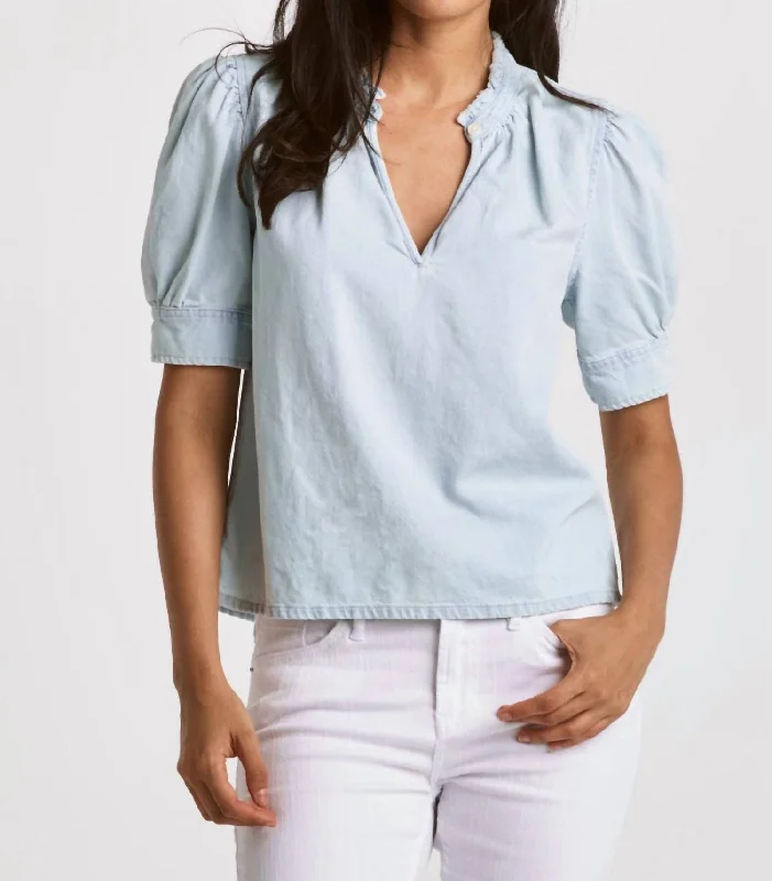 Sammi Puff Sleeve Shirt In Enluv