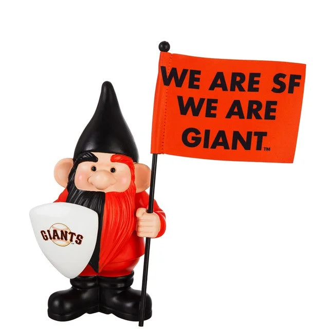 San Francisco Giants Flag Holder Gnome Garden Statue