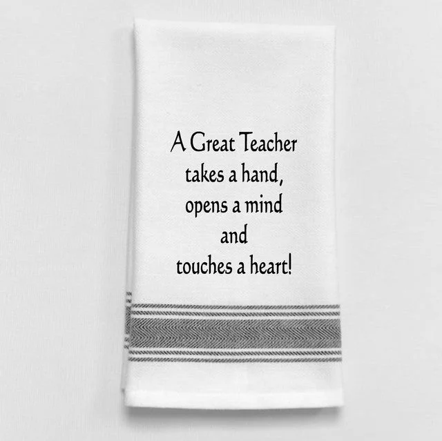 Kitchen Towel "A Great Teacher"