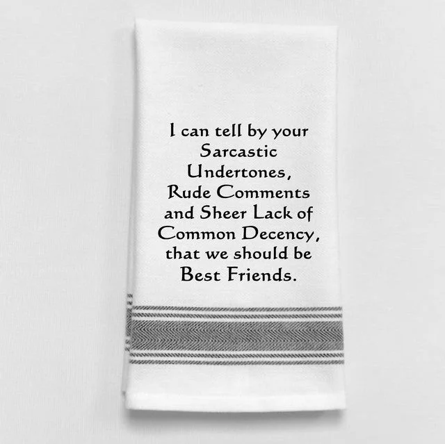 Kitchen Towel "We Should be Best Friends"