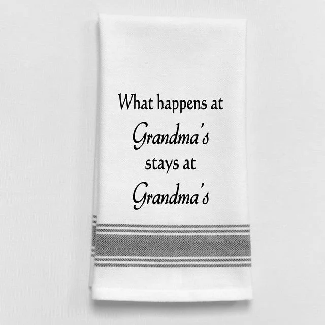 Kitchen Towel "What Happens at Grandma's"