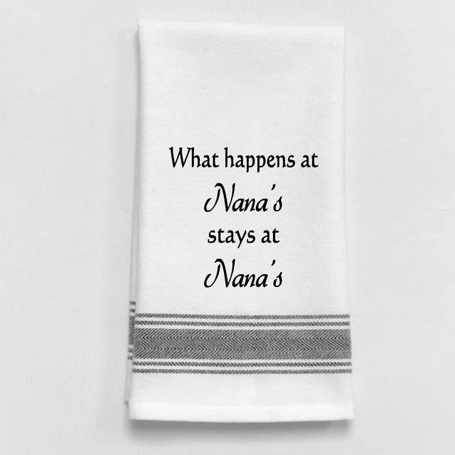 Kitchen Towel "What Happens at Nana's"