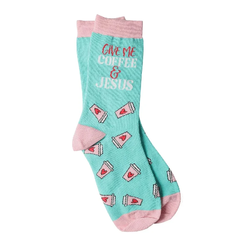 Blessed Girl Womens Socks Coffee And Jesus