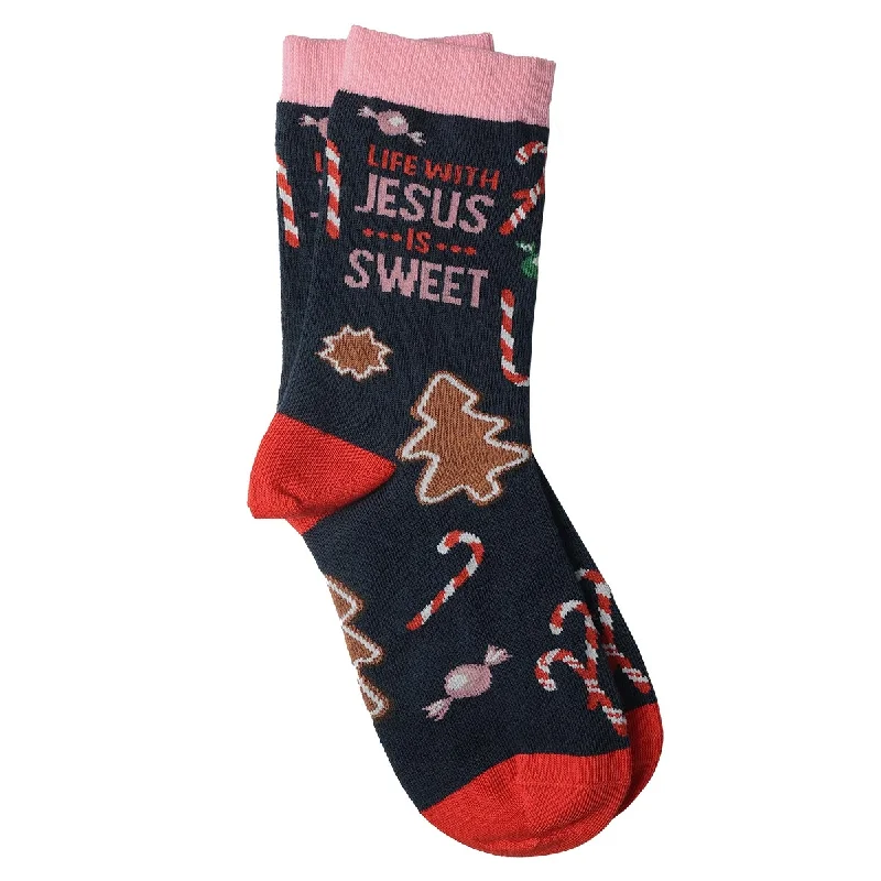 Blessed Girl Womens Socks Gingerbread