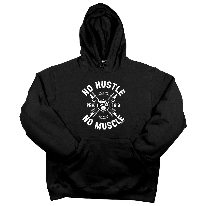 Light Source Mens Hooded Sweatshirt No Hustle