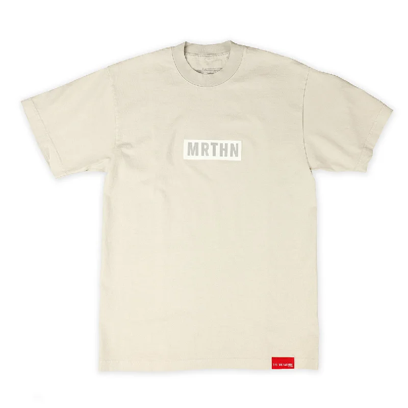 MRTHN T-shirt - Heather Grey/White