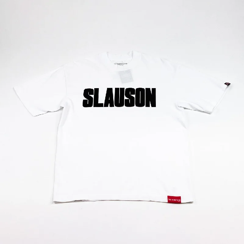 Slauson Block Print T-shirt - White / Black