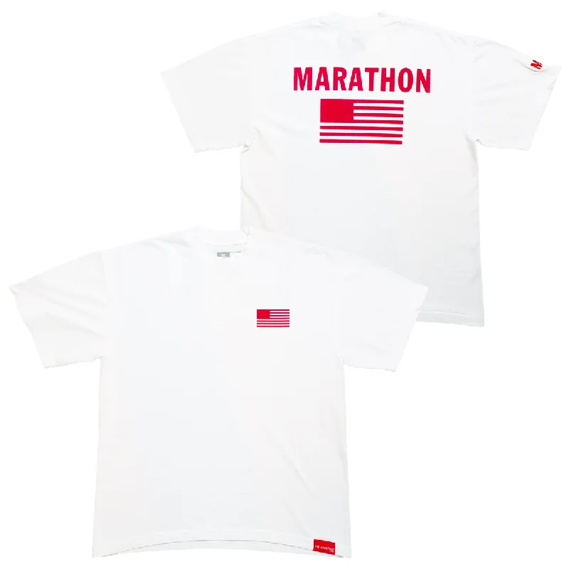 TMC Color Block Flag T-shirt - White/Red