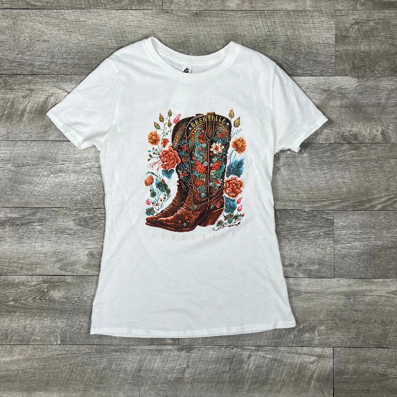 Women's "Floral Cowboy Boot's" T-shirt