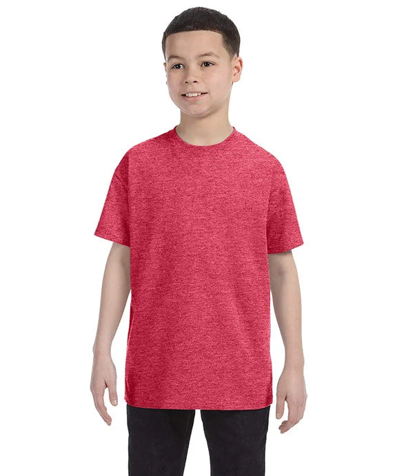 5000B - Gildan Heavy Cotton Youth T-Shirt | Heather Red