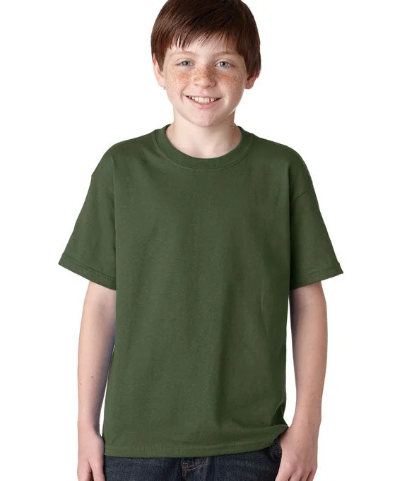 5000B - Gildan Heavy Cotton Youth T-Shirt | Military Green