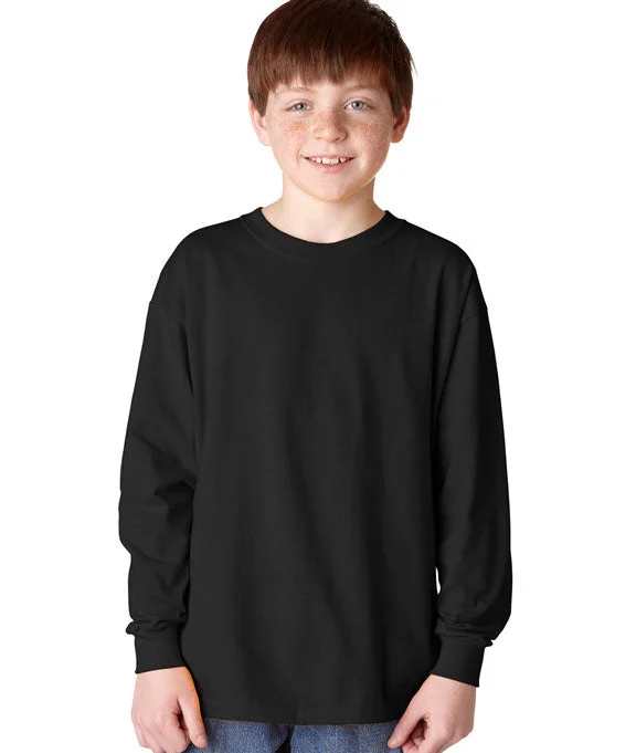 5400B - Gildan Heavy Cotton™ Youth Long-Sleeve T-Shirt | Black