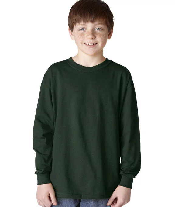 5400B - Gildan Heavy Cotton™ Youth Long-Sleeve T-Shirt | Forest Green