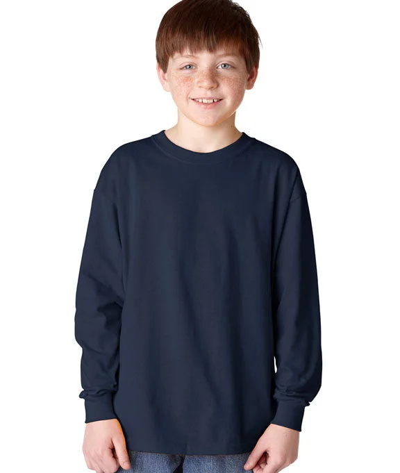 5400B - Gildan Heavy Cotton™ Youth Long-Sleeve T-Shirt | Navy