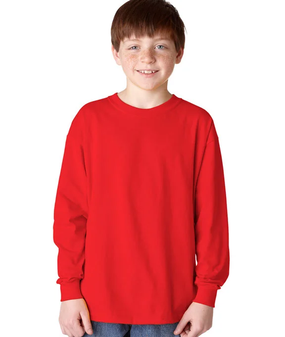 5400B - Gildan Heavy Cotton™ Youth Long-Sleeve T-Shirt | Red