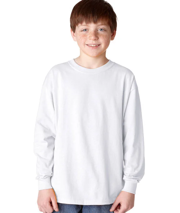 5400B - Gildan Heavy Cotton™ Youth Long-Sleeve T-Shirt | White