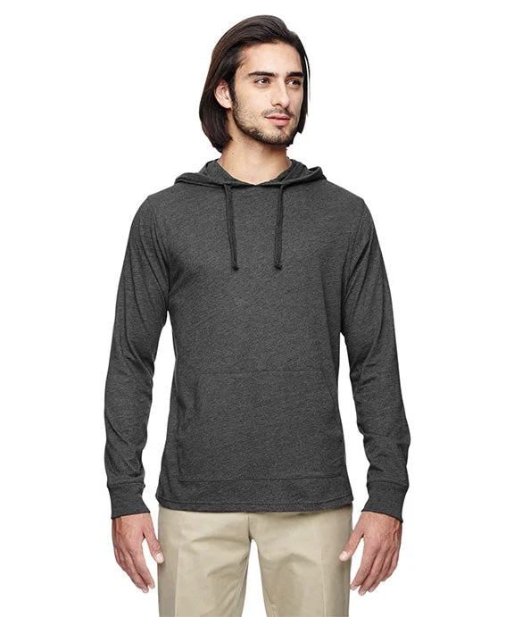 EC1085 - Econscious Unisex Blended Eco Jersey Hooded T-Shirt | Charcoal/Black