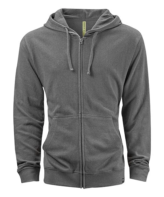 EC5980 - Econscious Unisex Hemp Hero Full-Zip hooded Sweatshirt | Stonework Grey